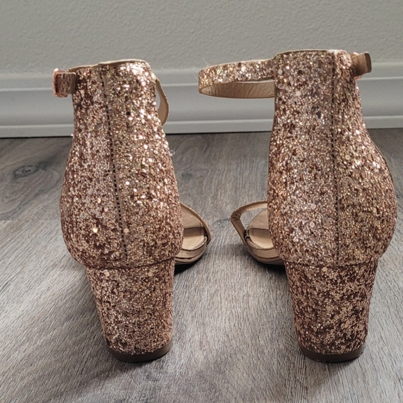 J. Adams "Daisy" Shoe size 10 in Champagne Glitter - Picture 3 of 8